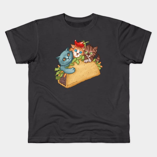 Taco Kittens Kids T-Shirt by GeekyPet